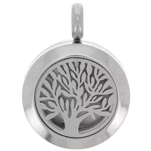 Medaglione albero della vita diffusore di profumo - Acciaio inos 316L x1