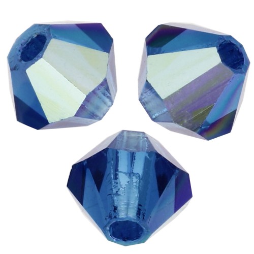 Biconi Preciosa 4 mm - MC Bead Rondell - Capri Blue AB X30