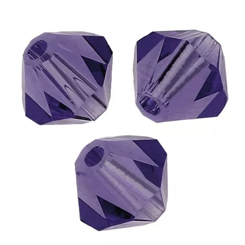 Biconi Preciosa 4 mm - MC Bead Rondell - Deep Tanzanite X30