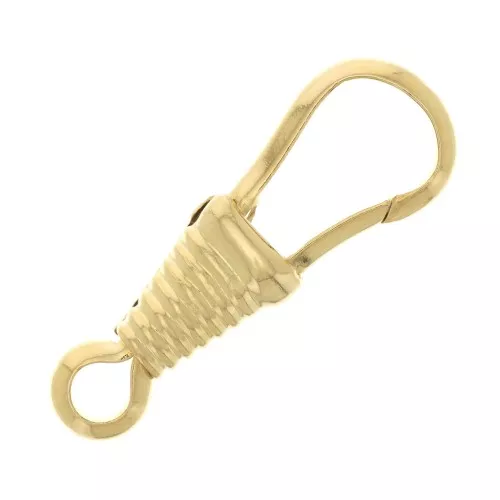 Chiusura moschettone 24.5 mm - Placcato oro 3 micron x1