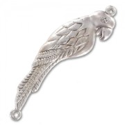 Separatore pappagallo 2 anellini mm. 60 argentato antico x1|raw }}