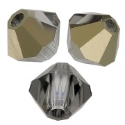 Biconi Preciosa 4 mm - MC Bead Rondell -Crystal Starlight Gold Halfx30|raw }}