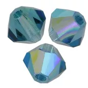 Biconi Preciosa 4 mm - MC Bead Rondell - Capri Blue AB 2x x30