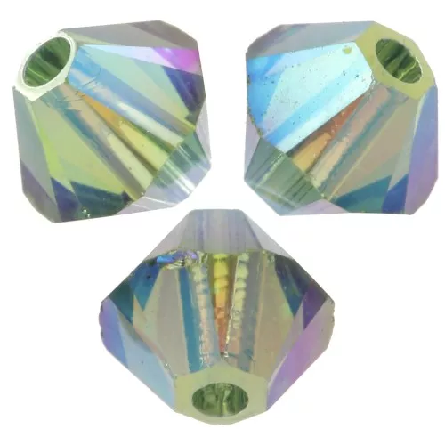 PureCrystal 5328 Biconi di cristallo da 4 mm - Erinite AB 2X x50