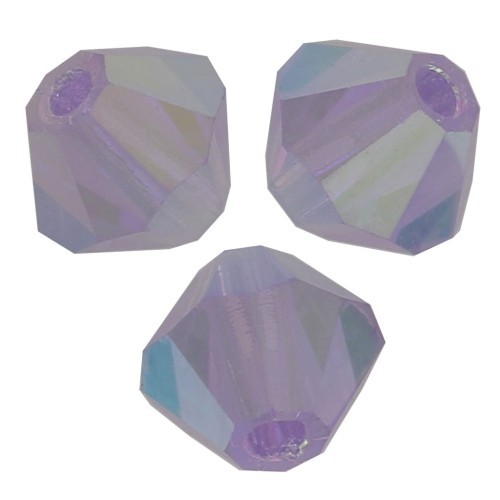 Biconi Preciosa 4 mm - MC Bead Rondell - Violet AB x30