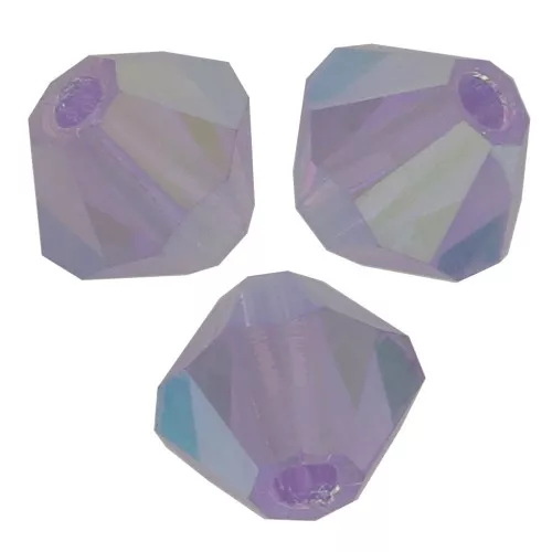 Biconi Preciosa 4 mm - MC Bead Rondell - Violet  AB x30