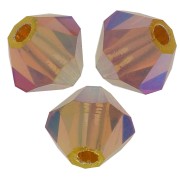 Biconi Preciosa 4 mm - MC Bead Rondell - Topaz AB 2x x30