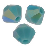 Biconi Preciosa 4 mm - MC Bead Rondell - Turquoise AB x30|raw }}