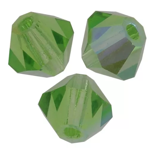 Biconi Preciosa 4 mm - MC Bead Rondell - Peridot  AB x30