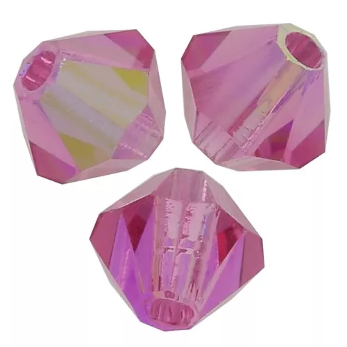 Biconi Preciosa 4 mm - MC Bead Rondell - Rose AB x30