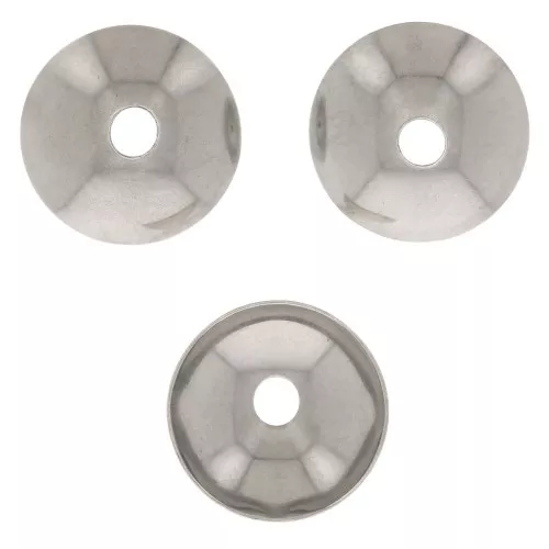 Coppette liscie 8 mm - Acciaio inossidabile 304 x10