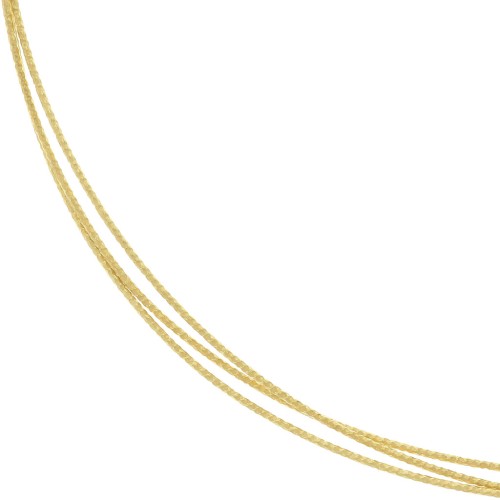 Filo mezzo-duro ricotto tondo diamantato Argento925 dorato con oro fino 0.7 mm x1m