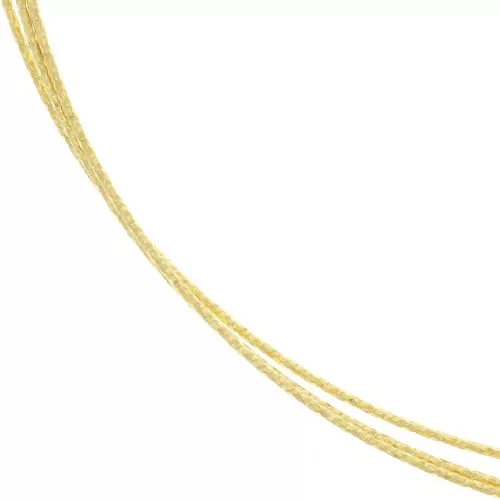 Filo mezzo-duro ricotto tondo diamantato Argento925 dorato con oro fino 0.9 mm x1m