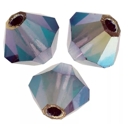 Biconi Preciosa 4 mm - MC Bead Rondell - Amethyst AB 2x x30