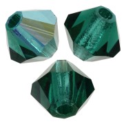 Biconi Preciosa 4 mm - MC Bead Rondell - Emerald AB x30