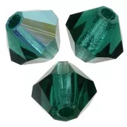 Biconi Preciosa 4 mm - MC Bead Rondell - Emerald AB x30