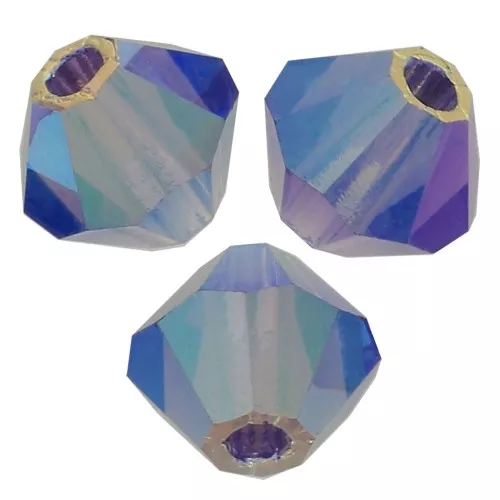 Biconi Preciosa 4 mm - MC Bead Rondell - Tanzanite AB 2x X30