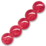 Cracked Beads mm. 10 Siam x10