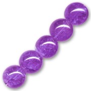 Cracked Beads mm. 10 Purple x10|raw }}