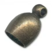Terminali per cordoncini da mm. 6 bronzo x4