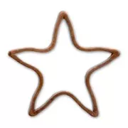 Intercalari stella mm. 10 rame antico x10