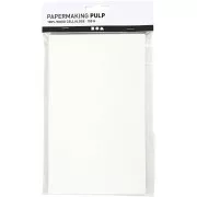 Polpa di carta 20x12 cm per fare della carta fai da te- Bianco x100g