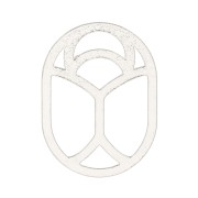 Componente da incollare- Scarabeo scavato 10x7 mm - Argentato x1|raw }}