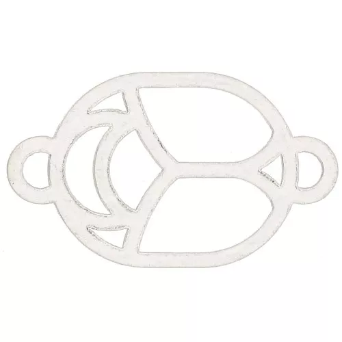 Distanziatore- Scarabeo scavato 12x7 mm - Argento 925 x1