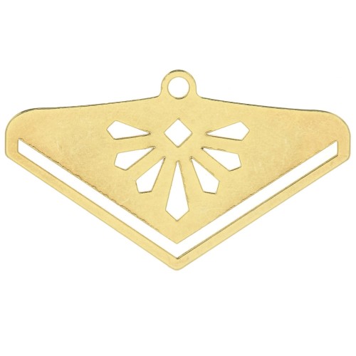 Terminale per tessitura perle Miyuki 11/0 P&C Boemo 28mm dorato oro fino