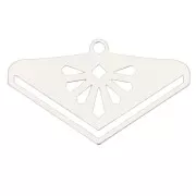 Terminale per tessitura perle Miyuki 11/0 P&C Boemo 28mm - Argentato