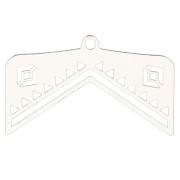 Terminale per tessitura perle Miyuki 11/0 P&C Etnico 28 mm - Argentato