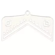 Terminale per tessitura perle Miyuki 11/0 P&C Etnico 28 mm - Argentato