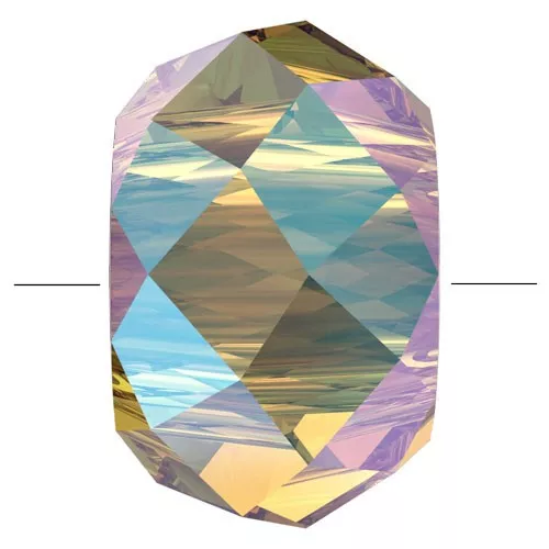 Briolette XL PureCrystal 5042 perle rondelle 6 mm - Light Colorado Topaz Shimmer 2X