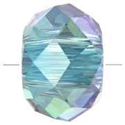 Briolette XL PureCrystal 5042 perle rondelle 8 mm - Aquamarine Shimmer 2X x1