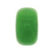 Perla rondella in resina opaca 18x11 mm - Verde marmo x1