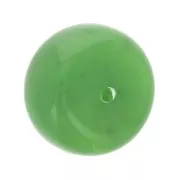 Perla rondella in resina opaca 14x8 mm -Verde marmo x1