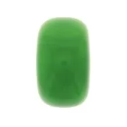 Perla rondella in resina opaca 14x8 mm -Verde marmo x1
