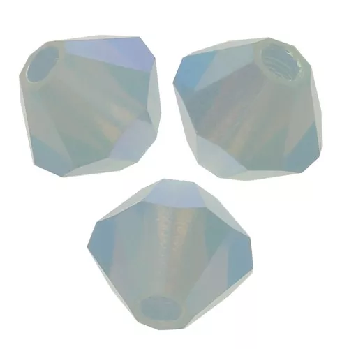 Biconi Preciosa 4 mm - MC Bead Rondell - Light Sapphire Opal AB 2x x30