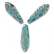 Daghe mm. 5x16 Green Turquoise Peacock Mat x50|raw }}