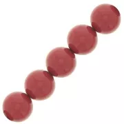 Perle Preciosa - Round Maxima - 6 mm - Cranberry x20