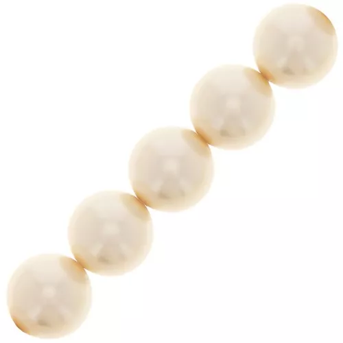 Perle Preciosa - Round Maxima - 4 mm - Pearl Effect Cream x30