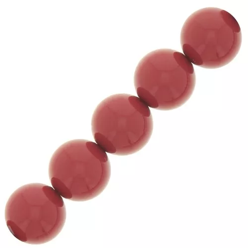 Perle Preciosa Round Pearl Maxima - 5 mm - Cranberry x25