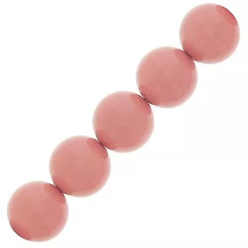 Perle Preciosa Round Pearl Maxima - 5 mm - Salmon Rose x25