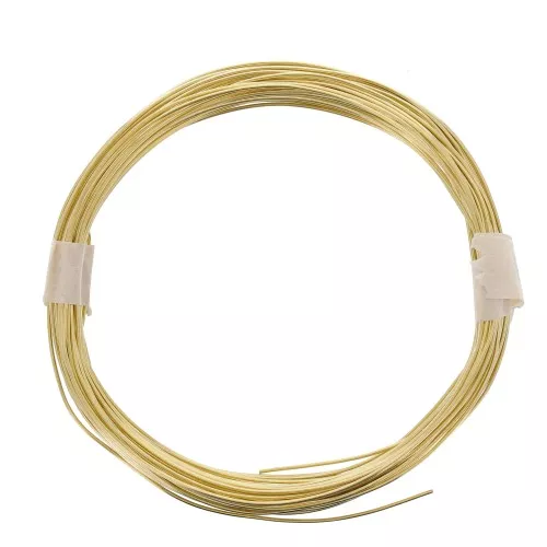 Filo ottone tondo morbido 0.6 mm - per creazione di bijoux - Dorato x11m