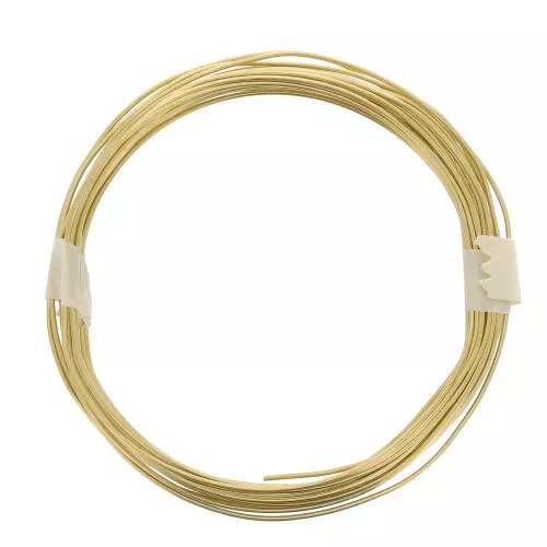 Filo ottone tondo morbido 0.8 mm - per creazione di bijoux - Dorato x6m