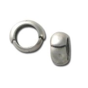Passante per cuoio Regaliz mm. 15x8 Placcatura argento antico x1|raw }}