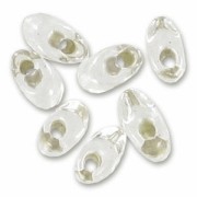 Long Magatama Miyuki mm.4x7 LMA-1 - Crystal Silver Lined  x10g