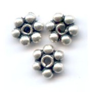 Perline rotonde fleur Argento 925 mm. 3 x25