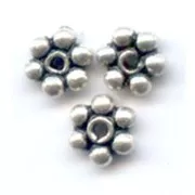 Perline rotonde fleur Argento 925 mm. 3 x25