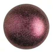 Cabochon rotondo di vetro di Puca® 25 mm Dark Violet Metallic Mat x1